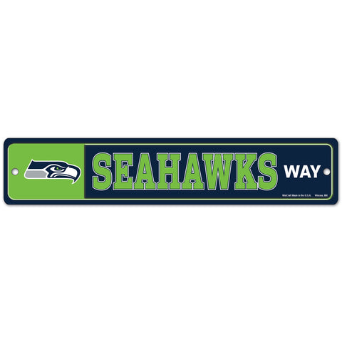 Seattle Seahawks 4" x 19" Street Sign