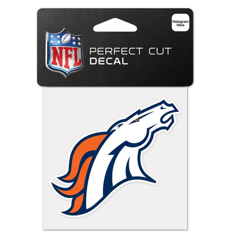 Denver Broncos 4"x4" DieCut Decal Logo
