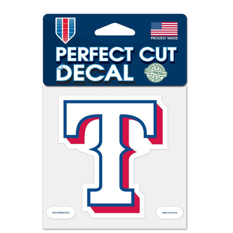 Texas Rangers 4" x 4" Logo Decal
