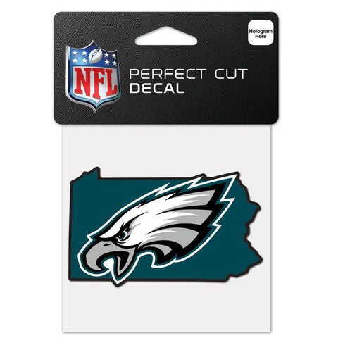 Philadelphia Eagles 4" x 4" State Logo DieCut Decal