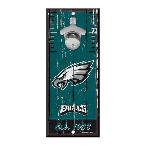 Philadelphia Eagles 5" x 11" Bottle Opener Wall Sign