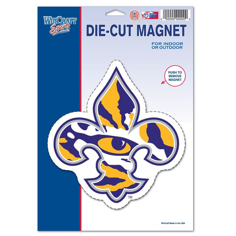 LSU Tigers 8" Die Cut Magnet
