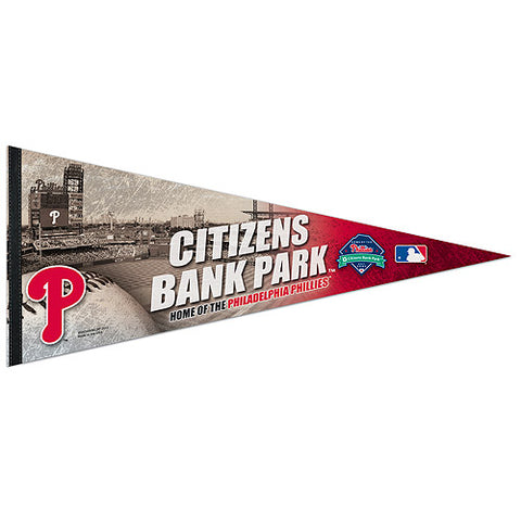 17" X 40" Pennant Citizen's Bank Park Philadelphia Phillies
