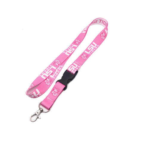LSU Tigers Lanyard - Pink