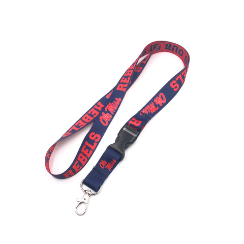 Ole Miss Rebels Lanyard - Team Color
