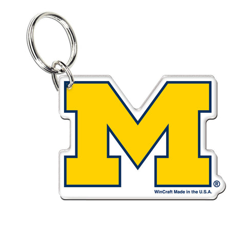 Michigan Wolverines Premium Acrylic Logo Keychain