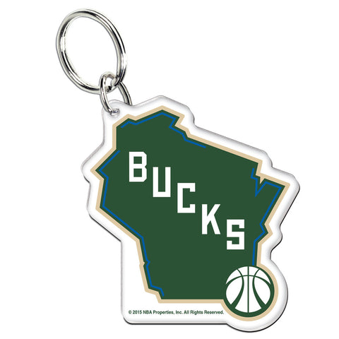 Milwaukee Bucks Premium Acrylic Logo Keychain