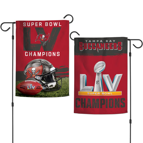 Tampa Bay Buccaneers Super Bowl LV Champions 12" x 18" Double-Sided Garden Flag