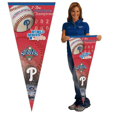 Philadelphia Phillies 2 Time World Series Champs Pennant