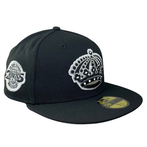 59FIFTY Los Angeles Kings Black/Gray Silver Season Anniversary Patch