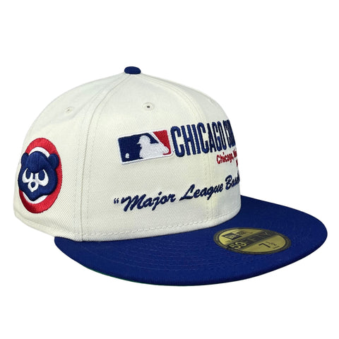 59FIFTY Chicago Cubs Chrome/Dark Royal/Green Retro Primary Logo Patch