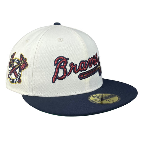 59FIFTY Atlanta Braves Chrome/Navy/Green 1871 Patch