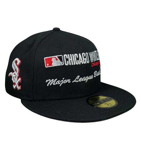 59FIFTY Chicago White Sox Black/Gray Primary Logo Patch