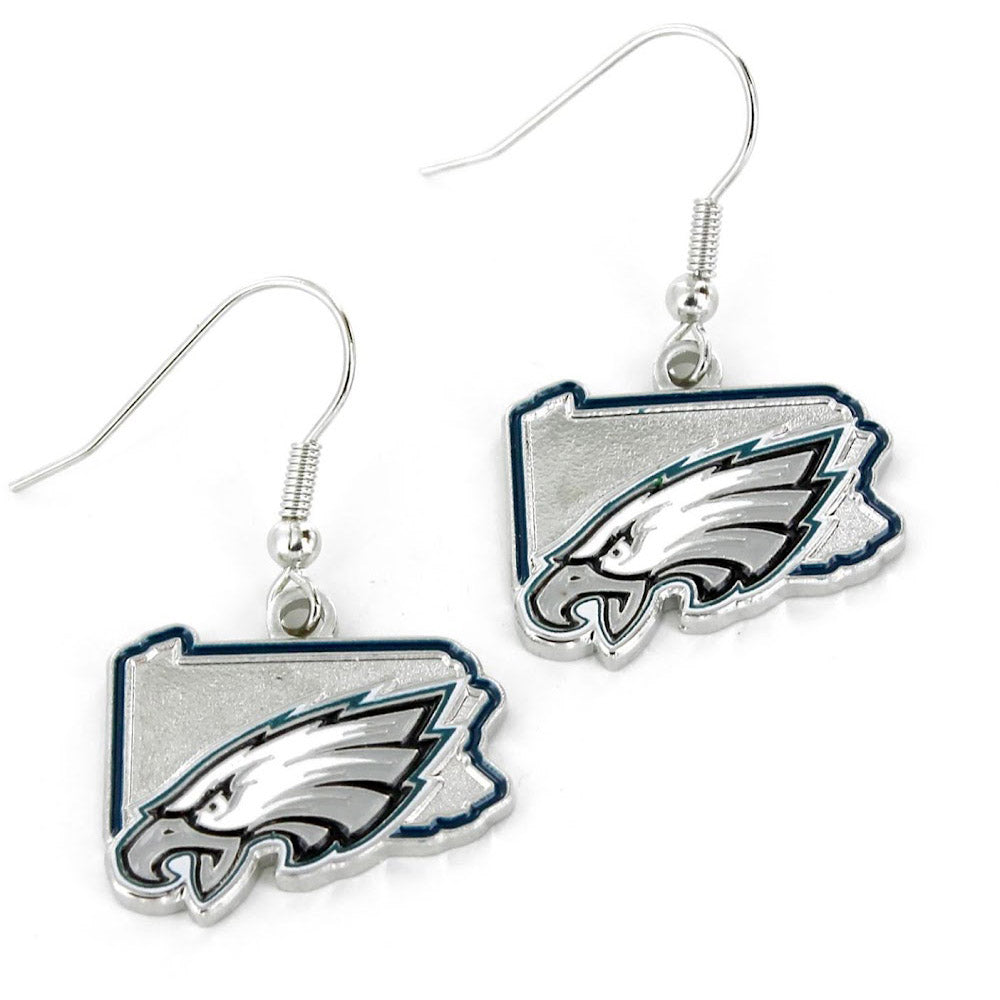 Philadelphia Eagles State Design Earrings