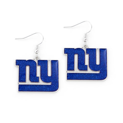 New York Giants Glitter Dazzle Earrings