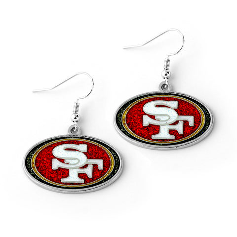 San Francisco 49ers Glitter Dazzle Earrings