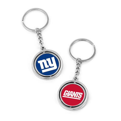 New York Giants Spinning Logo and Wordmark Keychain