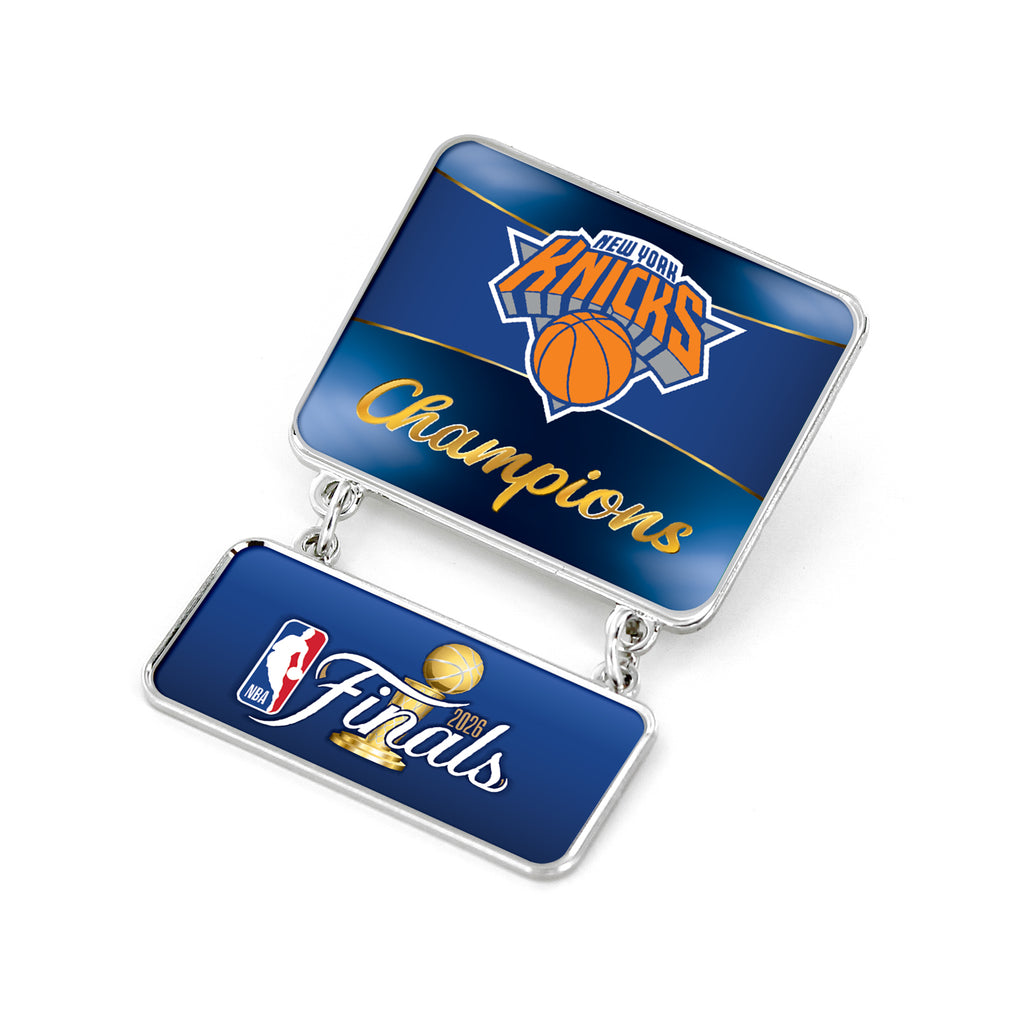 New York Knicks 2026 NBA Finals Champs Dangler Pin