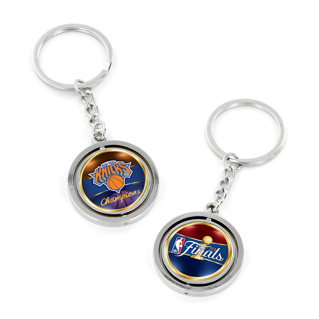 New York Knicks 2026 NBA Finals Champs Spinning Keychain