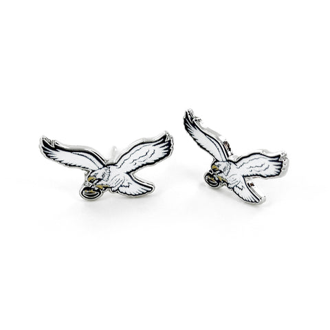 Eagles Retro White Eagle Post Earrings