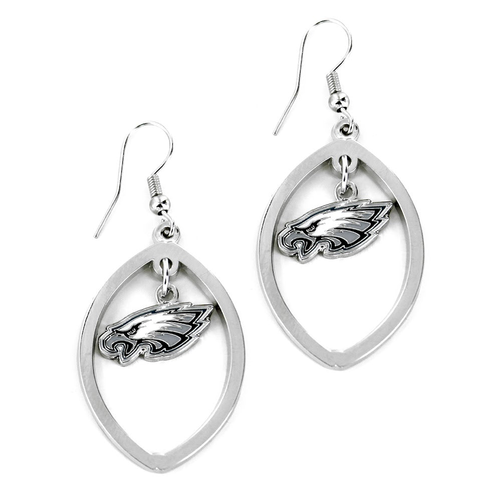 Philadelphia Eagles Football Cutout Earrings