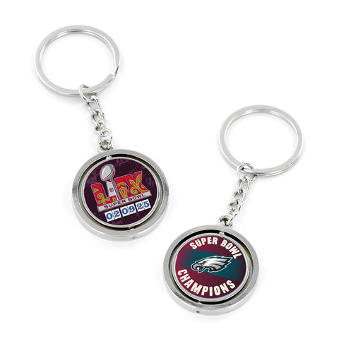 Super Bowl LIX Champions Spinning Keychain