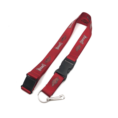 Arkansas Razorbacks Lanyard - Red