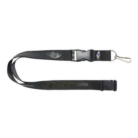 Baltimore Ravens Lanyard - Black on Black