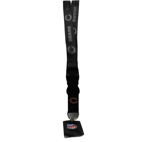 Chicago Bears Lanyard - Black on Black