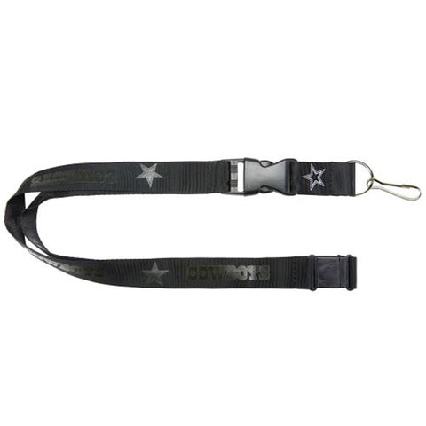 Dallas Cowboys Lanyard - Black on Black