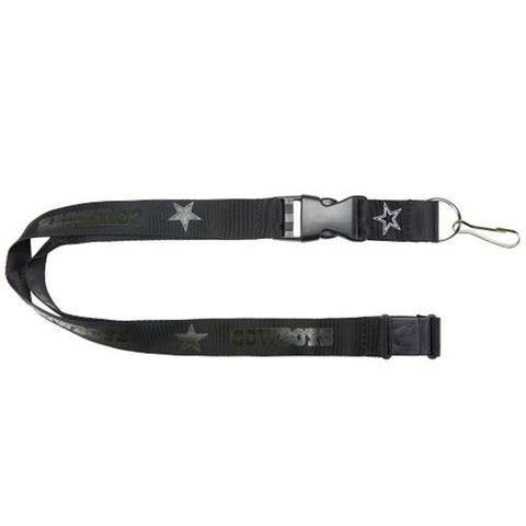 Dallas Cowboys Lanyard - Black on Black