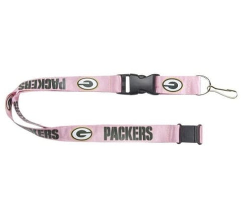 Green Bay Packers Lanyard - Pink