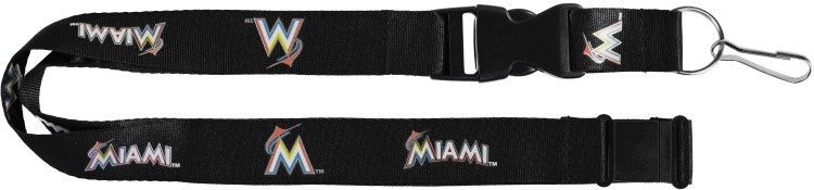 Miami Marlins Lanyard - Black