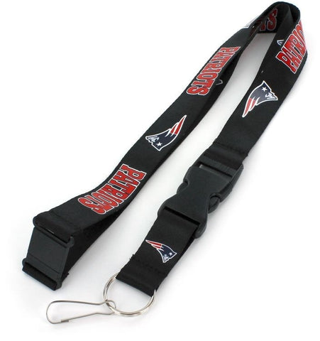 New England Patriots Lanyard - Black