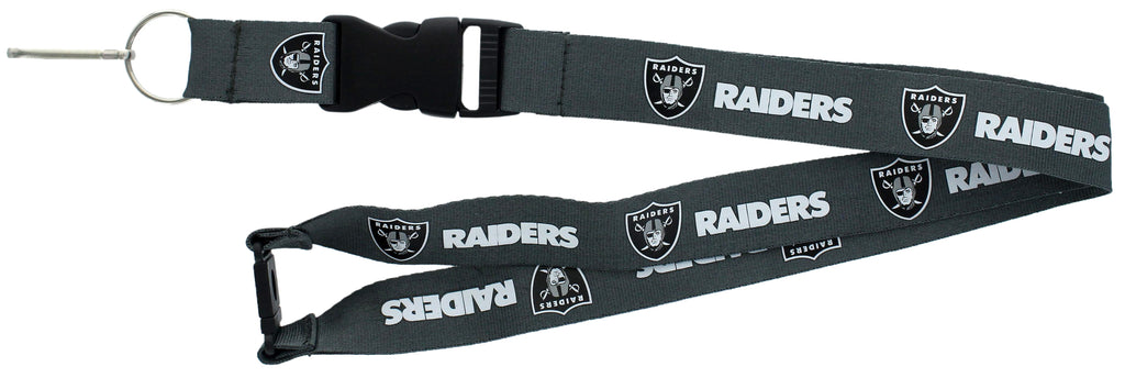 Oakland Raiders Lanyard - Charcoal