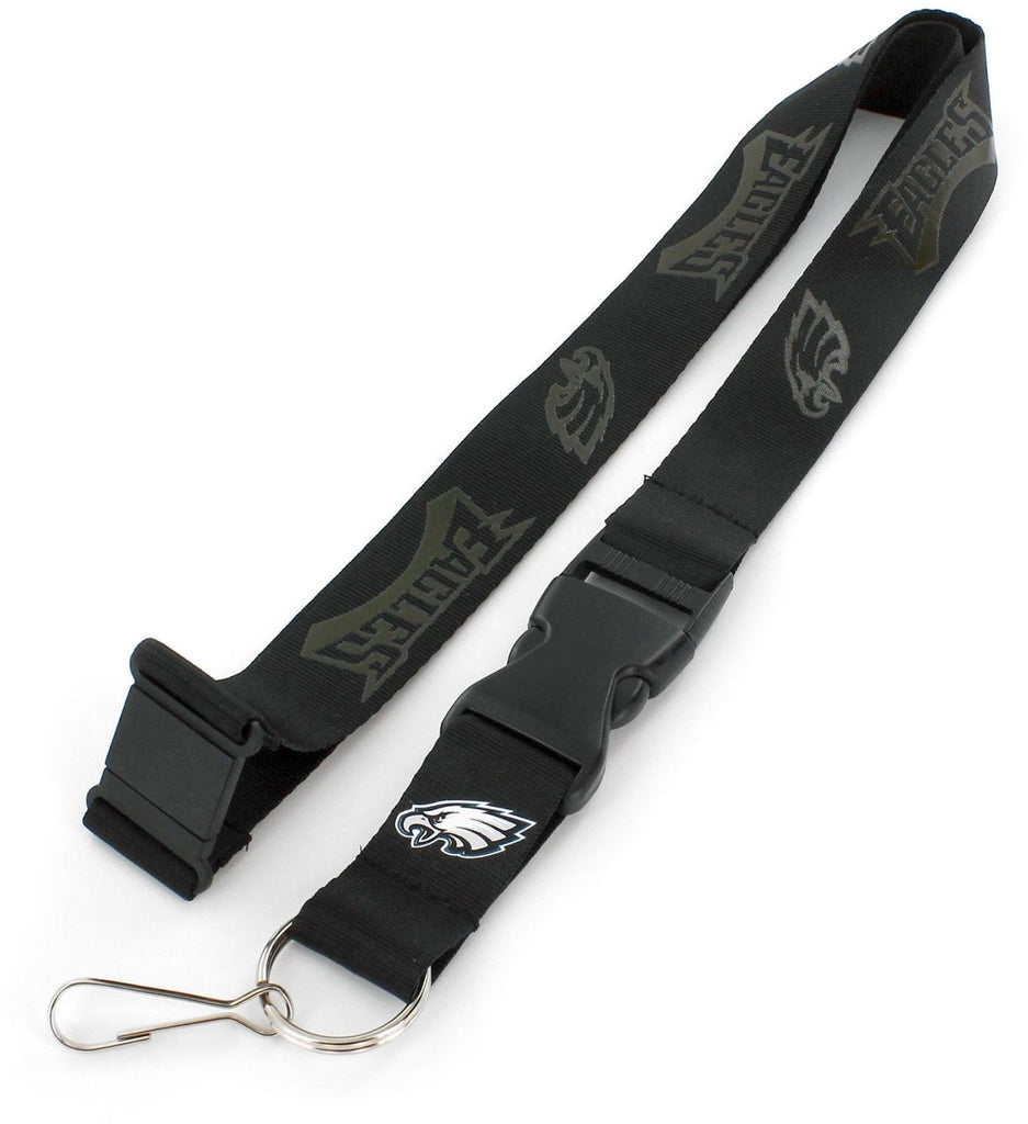 Philadelphia Eagles Lanyard - Black on Black