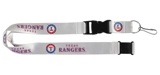 Texas Rangers Lanyard - White