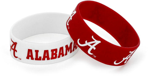 Alabama Crimson Tide 2pk Wide Bracelets