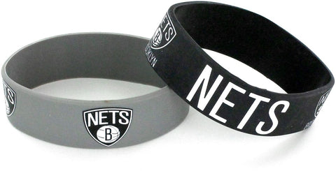 Brooklyn Nets 2pk Wide Bracelets