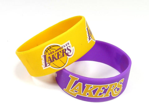 Los Angeles Lakers 2pk Wide Bracelets