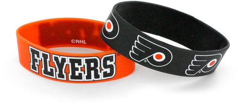 Philadelphia Flyers 2pk Wide Bracelets