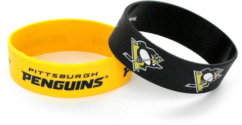 Pittsburgh Penguins 2pk Wide Bracelets