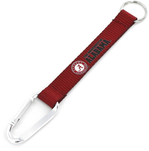 Alabama Crimson Tide Carabiner Lanyard Keychain