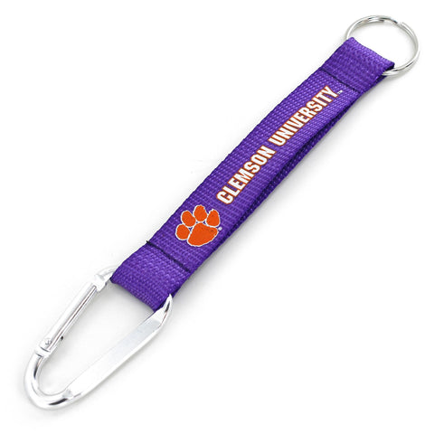 Clemson Tigers Carabiner Lanyard Keychain