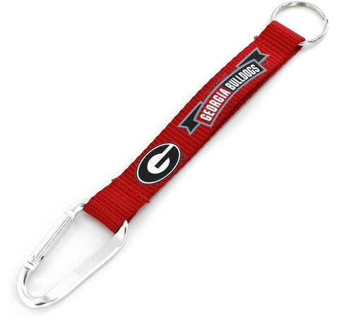 Georgia Bulldogs Carbiner Lanyard Keychain