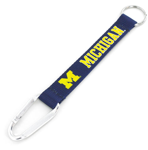 Michigan Wolverines Carabiner Lanyard Keychain