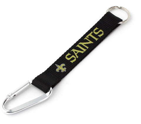 New Orleans Saints Carabiner Lanyard Keychain