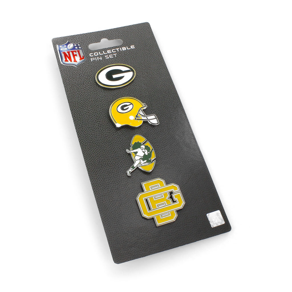 Green Bay Packers 4 Pack Evolution Pin Set