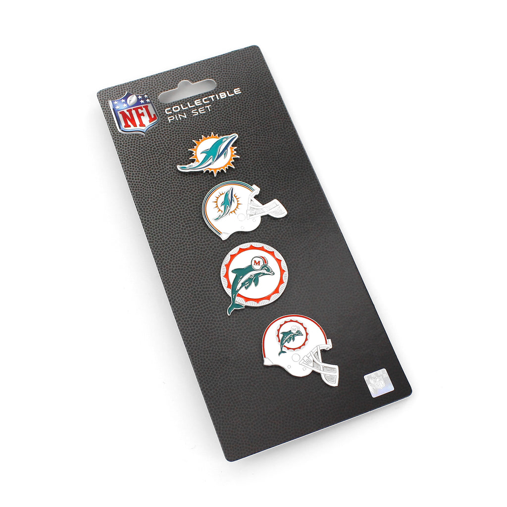 Miami Dolphins 4 Pack Evolution Pin Set