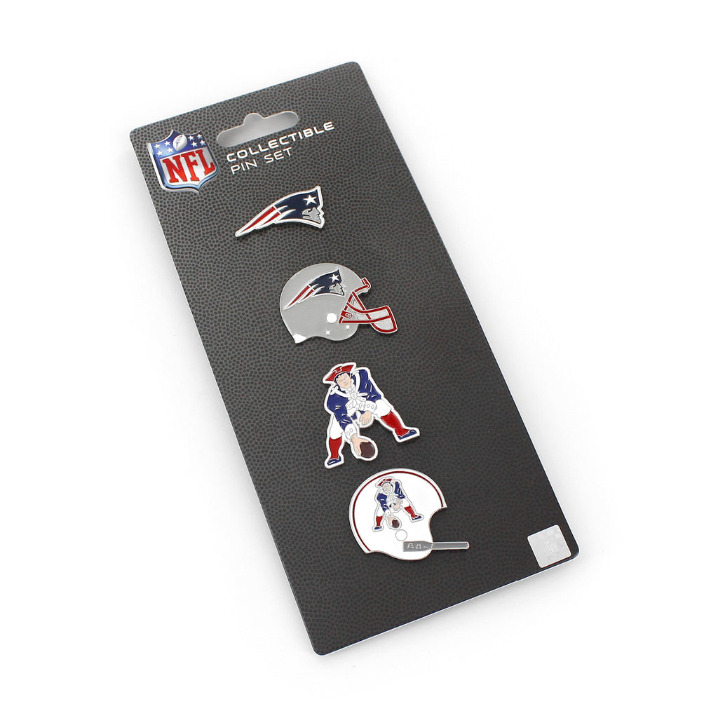 New England Patriots 4 Pack Evolution Pin Set